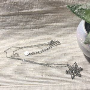 Touchstone crystal snowflake necklace